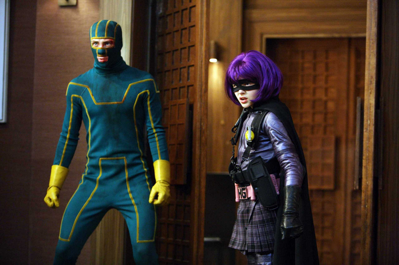 Aaron Taylor-Johnson and Chloe Grace Moritz in Kick-Ass